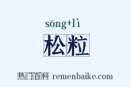 松粒是什么意思的图片